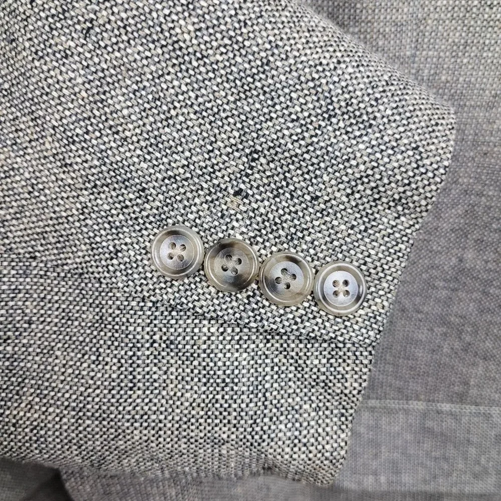 Bert Pulitzer Men Pure Silk Tweed Sports Coat/ Blazer Size 44S - Picture 5 of 7
